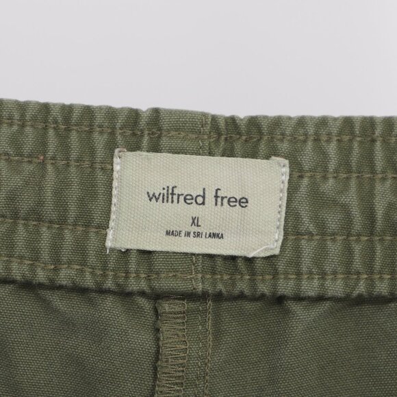 WILFRED FREE ARITZIA Cargo Utility Drawstring Wide-Leg Pants Toggle Hem Size XL - Picture 9 of 11